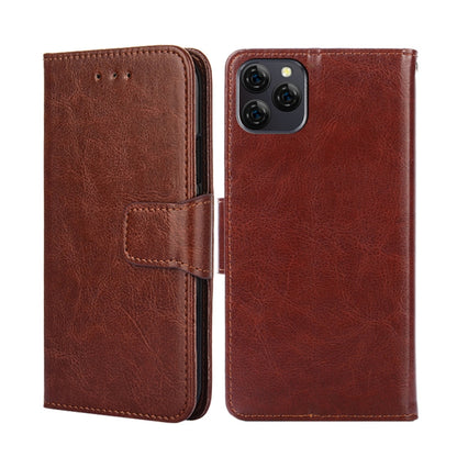 For Blackview A95 Crystal Texture Leather Phone Case(Brown) - More Brand by buy2fix | Online Shopping UK | buy2fix