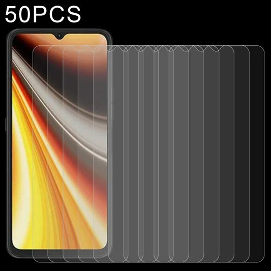 50 PCS 0.26mm 9H 2.5D Tempered Glass Film For UMIDIGI Power 7 Max - For Umidigi by buy2fix | Online Shopping UK | buy2fix