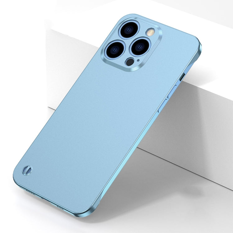 For iPhone 11 Pro Electroplating Frosted Frameless Phone Case (Light Blue) - iPhone 11 Pro Cases by buy2fix | Online Shopping UK | buy2fix