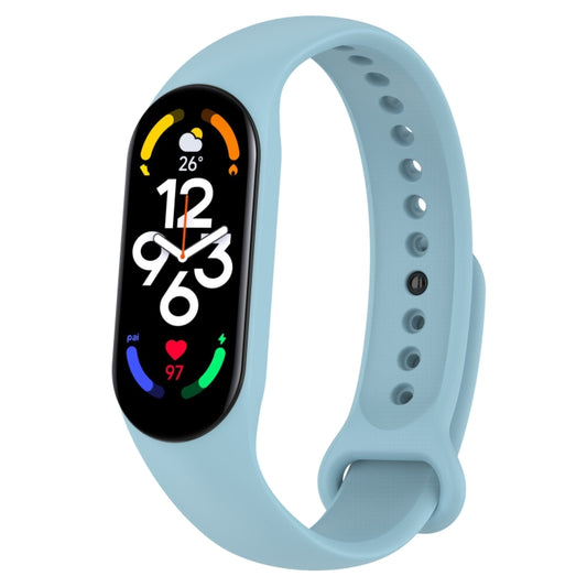 For Xiaomi Mi Band 7 / 7NFC / 6 / 6 NFC / 5 / 5 NFC / Amazfit Band 5 Official Silicone Watch Band(Official Blue) - Watch Bands by buy2fix | Online Shopping UK | buy2fix