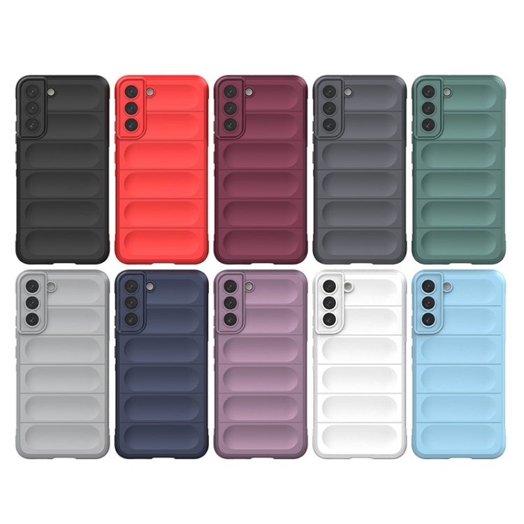 For Samsung Galaxy S22+ 5G Magic Shield TPU + Flannel Phone Case(Grey) - Galaxy S22+ 5G Cases by buy2fix | Online Shopping UK | buy2fix