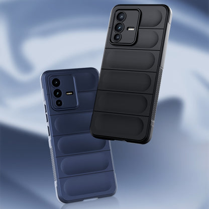 For vivo S12 Magic Shield TPU + Flannel Phone Case(Purple) - vivo Cases by buy2fix | Online Shopping UK | buy2fix