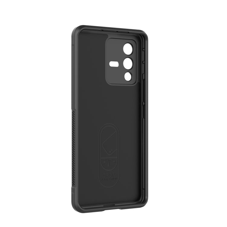 For vivo S12 Pro Magic Shield TPU + Flannel Phone Case(Dark Green) - vivo Cases by buy2fix | Online Shopping UK | buy2fix