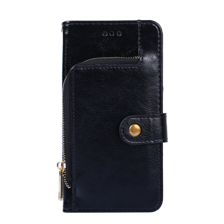 For Blackview A55 Zipper Bag Leather Phone Case(Black) - More Brand by buy2fix | Online Shopping UK | buy2fix