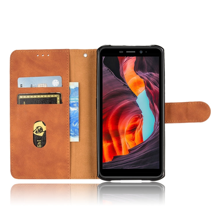 For Ulefone Armor X10 Skin Feel Magnetic Flip Leather Phone Case(Brown) - Ulefone Cases by buy2fix | Online Shopping UK | buy2fix