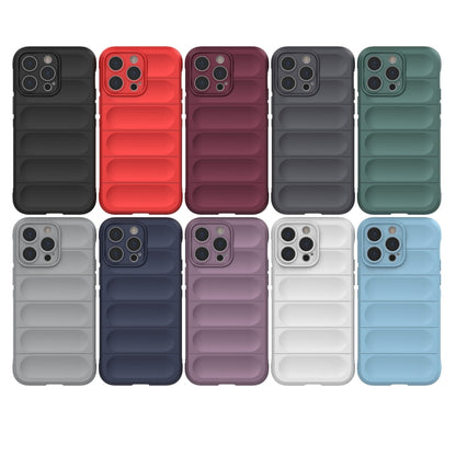 For iPhone 14 Magic Shield TPU + Flannel Phone Case (Grey) - iPhone 14 Cases by buy2fix | Online Shopping UK | buy2fix