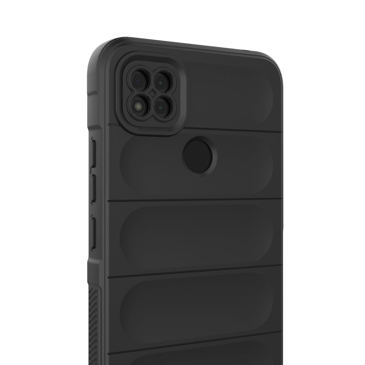 For Xiaomi Redmi 9C Magic Shield TPU + Flannel Phone Case(Dark Green) - Xiaomi Cases by buy2fix | Online Shopping UK | buy2fix