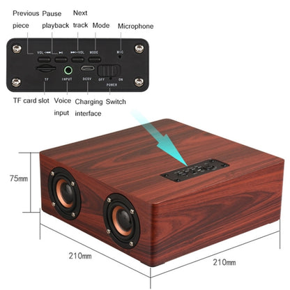 Q5 Home Computer TV Wooden Wireless Bluetooth Speaker(Black Walnut) - Desktop Speaker by buy2fix | Online Shopping UK | buy2fix