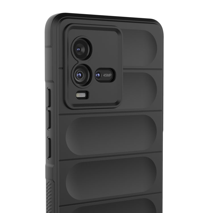 For vivo iQOO 10 5G Magic Shield TPU + Flannel Phone Case(Light Blue) - vivo Cases by buy2fix | Online Shopping UK | buy2fix