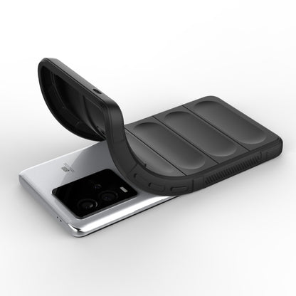 For vivo iQOO 10 5G Magic Shield TPU + Flannel Phone Case(Light Blue) - vivo Cases by buy2fix | Online Shopping UK | buy2fix