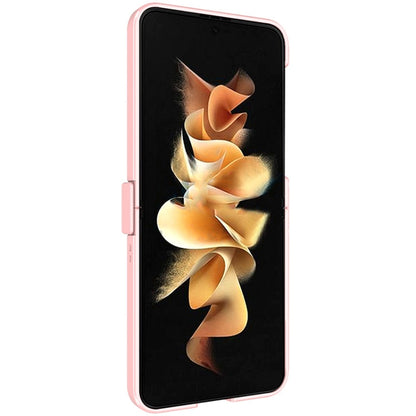 For Samsung Galaxy Z Flip4 5G IMAK JS-3 Series Colorful Vertical Stripe PC Case(Pink) - Galaxy Z Flip4 5G Cases by imak | Online Shopping UK | buy2fix