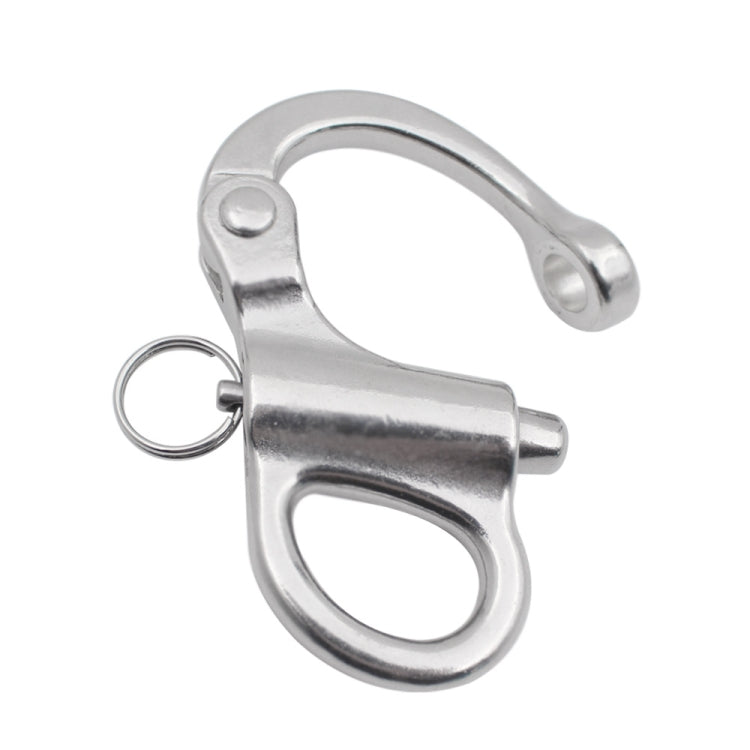 2 PCS 316 Stainless Steel Fixed Spring Shackle, Size:35mm - Marine Accessories & Parts by buy2fix | Online Shopping UK | buy2fix