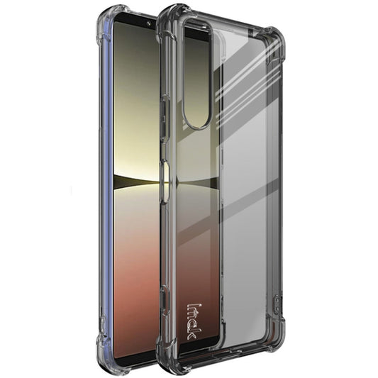 For Sony Xperia 5 IV imak Shockproof Airbag TPU Phone Case(Transparent Black) - Sony Cases by imak | Online Shopping UK | buy2fix