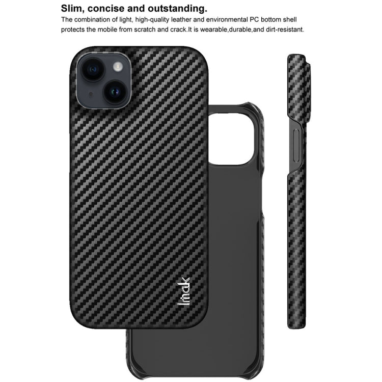 For iPhone 14 IMAK Ruiyi Series Carbon Fiber PU + PC Phone Case - iPhone 14 Cases by imak | Online Shopping UK | buy2fix