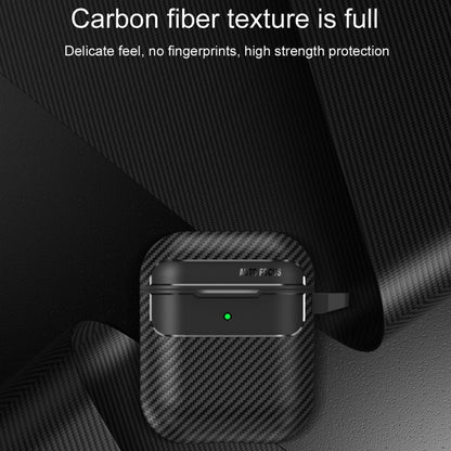 For AirPods 1 / 2 Carbon Fiber Texture Anti-fall Earphone Protective Case(Green) - For AirPods 1/2 by buy2fix | Online Shopping UK | buy2fix