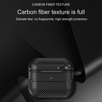 For AirPods 3 Carbon Fiber Texture Anti-fall Earphone Protective Case(Blue) - For AirPods 3 by buy2fix | Online Shopping UK | buy2fix