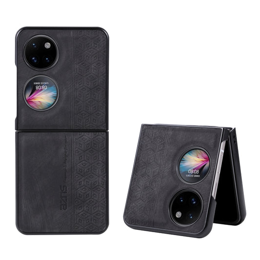 For Huawei Pocket S / P50 Pocket AZNS 3D Embossed Skin Feel Phone Case(Black) - Huawei Cases by AZNS | Online Shopping UK | buy2fix