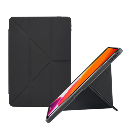 For Samsung Galaxy Tab S7+ / S8+ Acrylic 2 in 1 Y-fold Smart Leather Tablet Case(Black) - Galaxy Tab S8+ Cases by buy2fix | Online Shopping UK | buy2fix