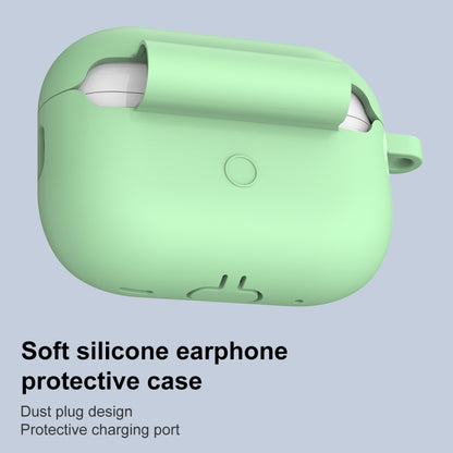 For AirPods Pro 2 Thickened One-piece Shockproof Earphone Case(Mint Green) - For AirPods Pro 2 by buy2fix | Online Shopping UK | buy2fix