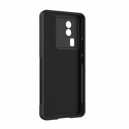 For vivo iQOO Neo7 Magic Shield TPU + Flannel Phone Case(Grey) - vivo Cases by buy2fix | Online Shopping UK | buy2fix