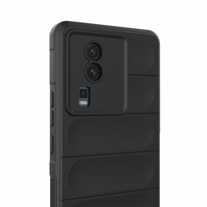 For vivo iQOO Neo7 Magic Shield TPU + Flannel Phone Case(Grey) - vivo Cases by buy2fix | Online Shopping UK | buy2fix