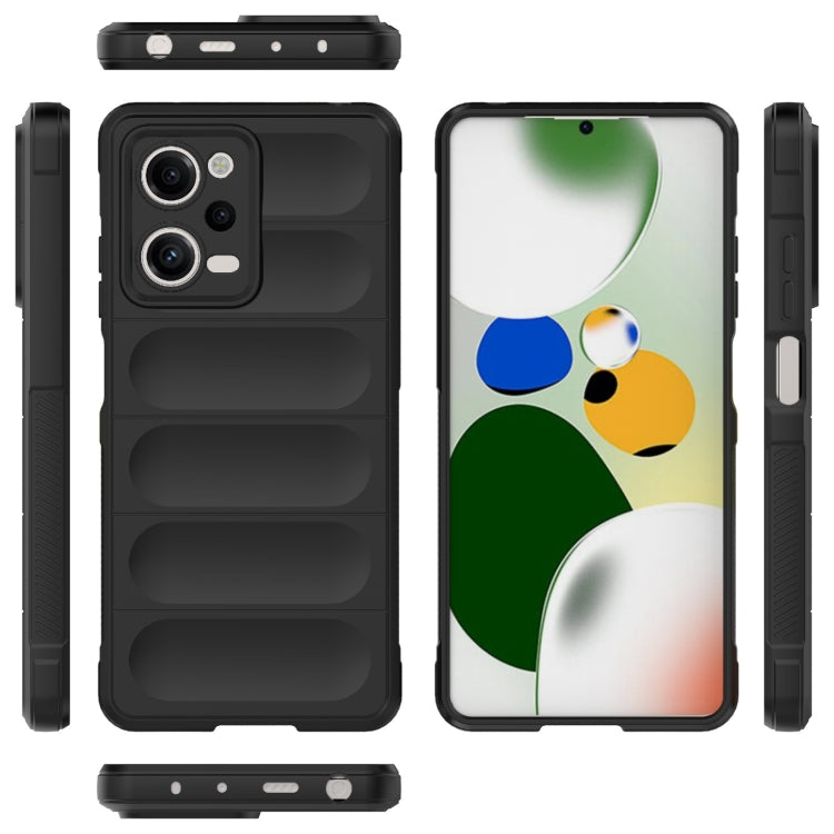 For Xiaomi Redmi Note 12 Pro 5G China / Note 12 Pro 5G Speed  Magic Shield TPU + Flannel Phone Case(Dark Grey) - Note 12 Pro Cases by buy2fix | Online Shopping UK | buy2fix