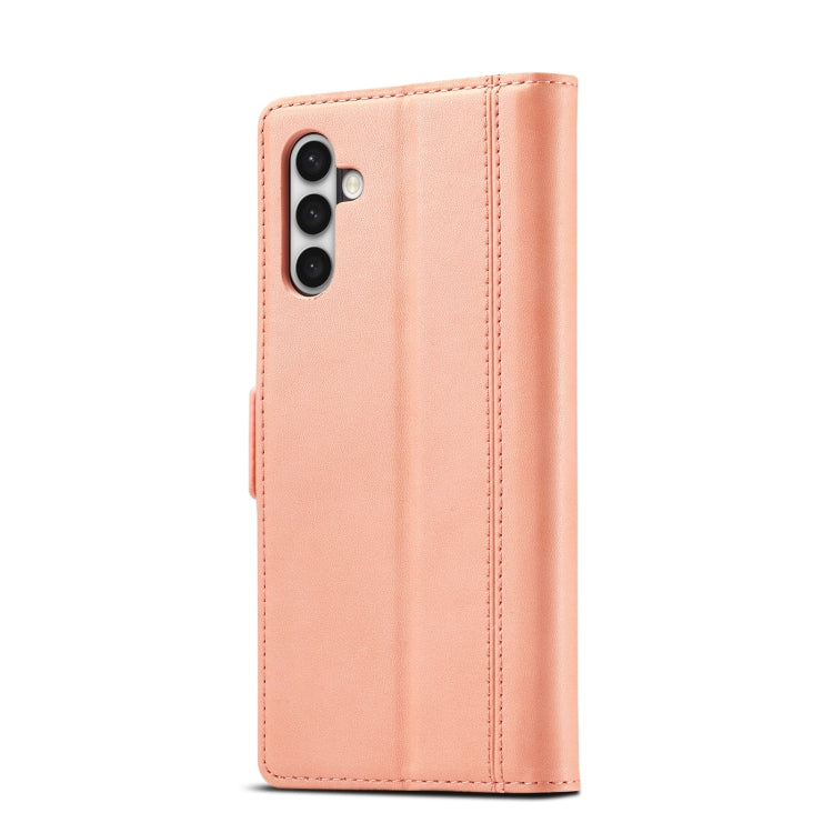 For Samsung Galaxy S23 5G LC.IMEEKE PU + TPU Skin-friendly Feeling Leather Phone Case(Rose Gold) - Galaxy S23 5G Cases by LC.IMEEKE | Online Shopping UK | buy2fix