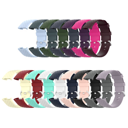 18mm Silver Color Buckle TPU Wrist Strap Watch Band for Fitbit Charge 4 / Charge 3 / Charge 3 SE, Size: L(Rock Teal) - Watch Bands by buy2fix | Online Shopping UK | buy2fix