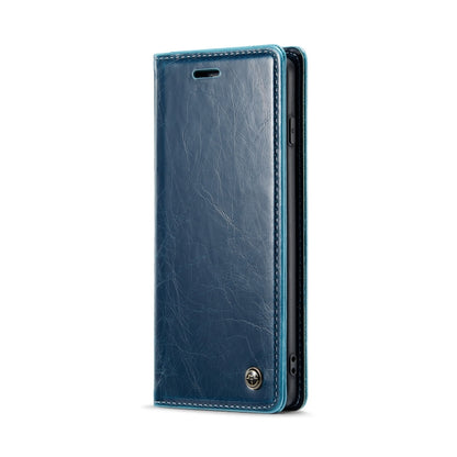 For Samsung Galaxy S10 CaseMe 003 Crazy Horse Texture Leather Phone Case(Blue) - Galaxy Phone Cases by CaseMe | Online Shopping UK | buy2fix