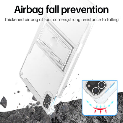 For iPad Air 11 2024 / Air 4 / Air 5 TPU + PC Airbag Full Coverage Shockproof Protective Tablet Case with Pen Slots(Transparent) - iPad Air (2022) / (2020) 10.9 Cases by buy2fix | Online Shopping UK | buy2fix