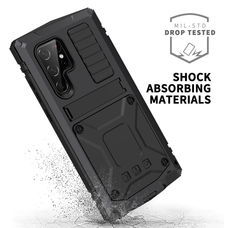 For Samsung Galaxy S23 Ultra 5G R-JUST Life Waterproof Dustproof Shockproof Phone Case(Black) - Galaxy S23 Ultra 5G Cases by R-JUST | Online Shopping UK | buy2fix