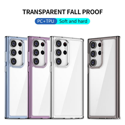 For Samsung Galaxy S23 5G iPAKY Transparent PC + TPU Phone Case(Transparent Purple) - Galaxy S23 5G Cases by iPAKY | Online Shopping UK | buy2fix