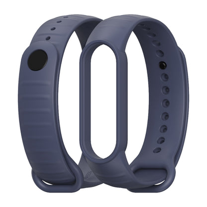 For Xiaomi Mi Band 7 / 6 / 5 MIJOBS Ripple Texture TPU Watch Band(Midnight Blue) - Watch Bands by MIJOBS | Online Shopping UK | buy2fix