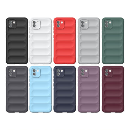 For Samsung Galaxy A03 Global Magic Shield TPU + Flannel Phone Case(Grey) - Galaxy Phone Cases by buy2fix | Online Shopping UK | buy2fix
