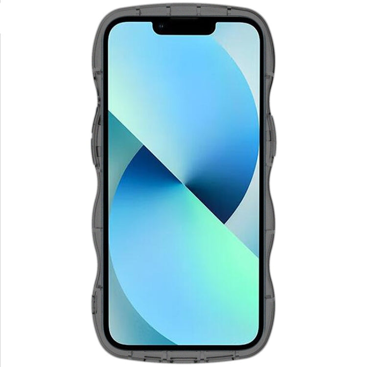 For iPhone 14 IMAK UX-8 Series Transparent Shockproof TPU Phone Case(Transparent Black) - iPhone 14 Cases by imak | Online Shopping UK | buy2fix