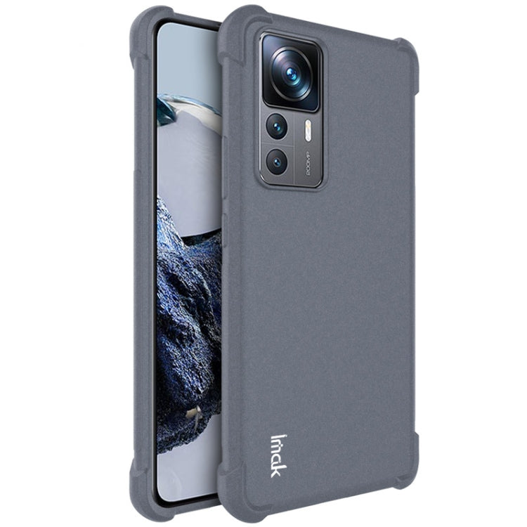 For Xiaomi 12T Pro 5G imak Shockproof Airbag TPU Phone Case(Matte Grey) - Xiaomi Cases by imak | Online Shopping UK | buy2fix
