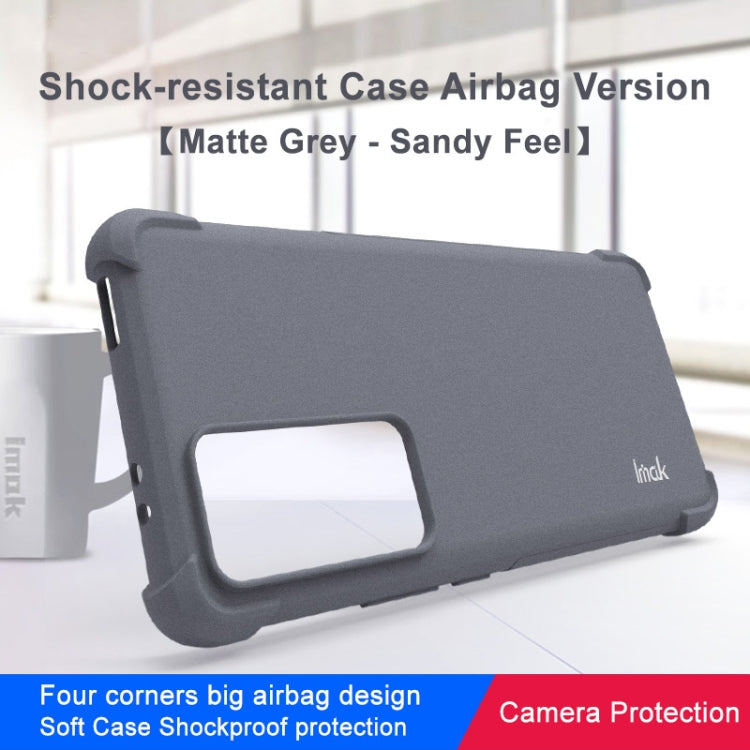 For Xiaomi 12T Pro 5G imak Shockproof Airbag TPU Phone Case(Matte Grey) - Xiaomi Cases by imak | Online Shopping UK | buy2fix