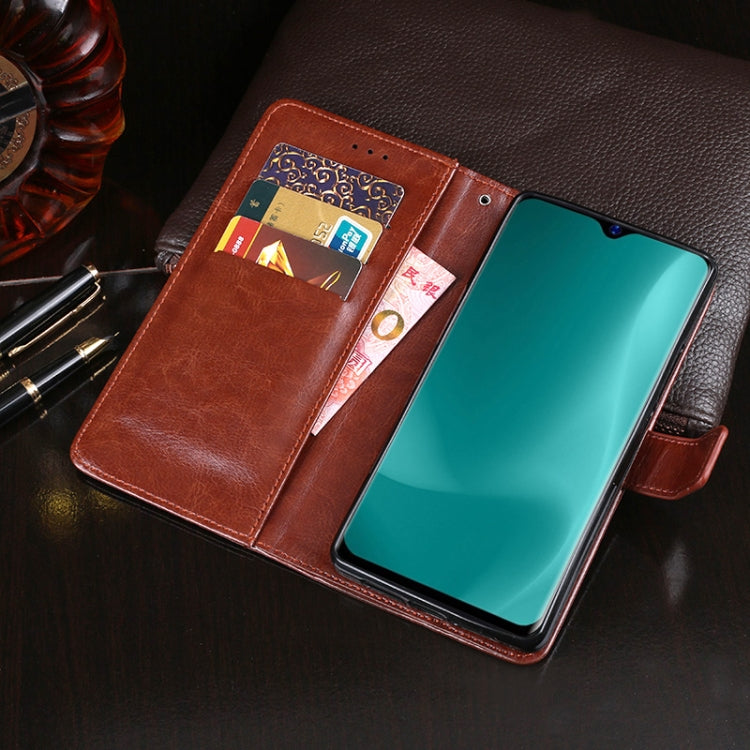 For Blackview A60 idewei Crazy Horse Texture Horizontal Flip Leather Case with Holder & Card Slots & Wallet(Sky Blue) - More Brand by idewei | Online Shopping UK | buy2fix