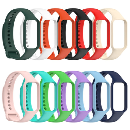 For Redmi Band 2 Solid Color Silicone Integrated Watch Band(Light Pink) - Watch Bands by buy2fix | Online Shopping UK | buy2fix