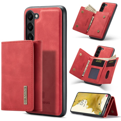 For Samsung Galaxy S23+ 5G DG.MING M1 Series 3-Fold Multi Card Wallet  Phone Case(Red) - Galaxy S23+ 5G Cases by DG.MING | Online Shopping UK | buy2fix