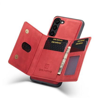 For Samsung Galaxy S23 5G DG.MING M2 Series 3-Fold Multi Card Bag + Phone Case(Red) - Galaxy S23 5G Cases by DG.MING | Online Shopping UK | buy2fix