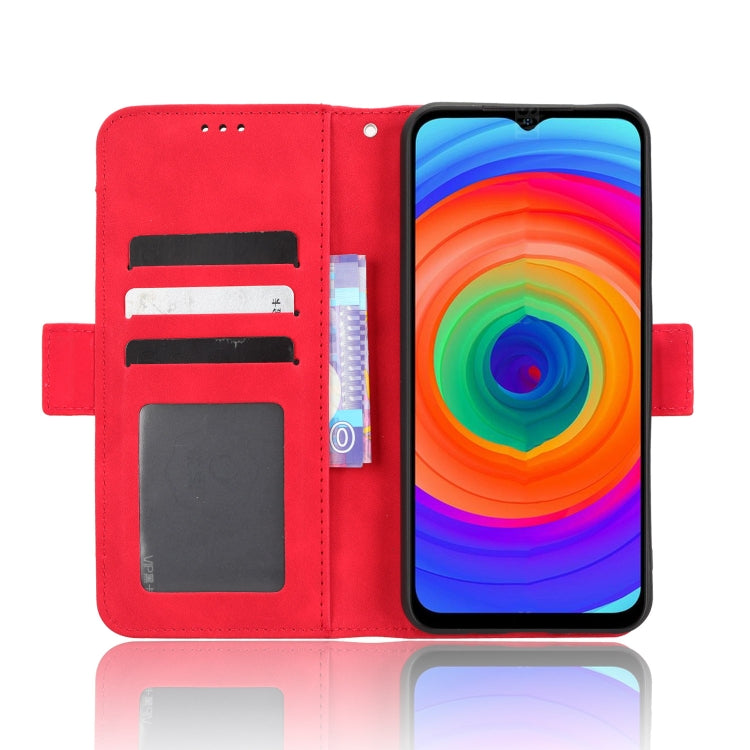 For Ulefone Note 14 Skin Feel Calf Texture Card Slots Leather Phone Case(Red) - Ulefone Cases by buy2fix | Online Shopping UK | buy2fix