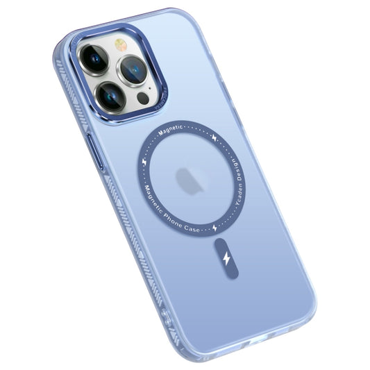 For iPhone 14 Pro Colorful Series TPU+PC Magsafe Magnetic Phone Case(Blue) - iPhone 14 Pro Cases by buy2fix | Online Shopping UK | buy2fix