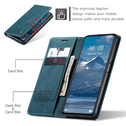 For Xiaomi Redmi Note 12 Pro+ 5G CaseMe 013 Multifunctional Horizontal Flip Leather Phone Case(Blue) - Xiaomi Cases by CaseMe | Online Shopping UK | buy2fix