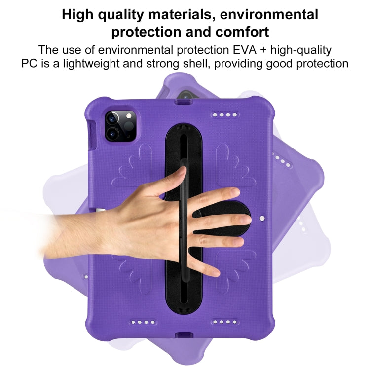 Shield 360 Rotation Handle EVA Shockproof PC Tablet Case For iPad Air 11 2024/Pro 11 2018/2020/2021/Air 4/Air 5 10.9(Purple Black) - iPad Pro 11 (2022/2021) Cases by buy2fix | Online Shopping UK | buy2fix