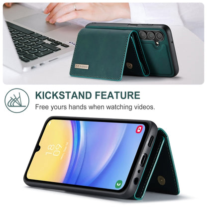 For Samsung Galaxy A15 5G / A15 4G DG.MING M1 Series 3-Fold Multi Card Wallet + Magnetic Phone Case(Green) - Galaxy Phone Cases by DG.MING | Online Shopping UK | buy2fix