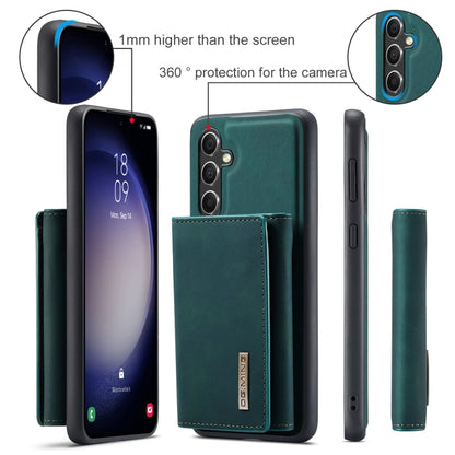 For Samsung Galaxy A55 5G DG.MING M1 Series 3-Fold Multi Card Wallet + Magnetic Phone Case(Green) - Galaxy Phone Cases by DG.MING | Online Shopping UK | buy2fix