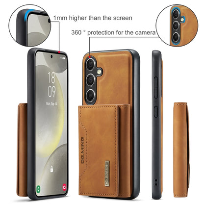 For Samsung Galaxy S24+ 5G DG.MING M2 Series 3-Fold Multi Card Bag + Magnetic Phone Case(Brown) - Galaxy S24+ 5G Cases by DG.MING | Online Shopping UK | buy2fix