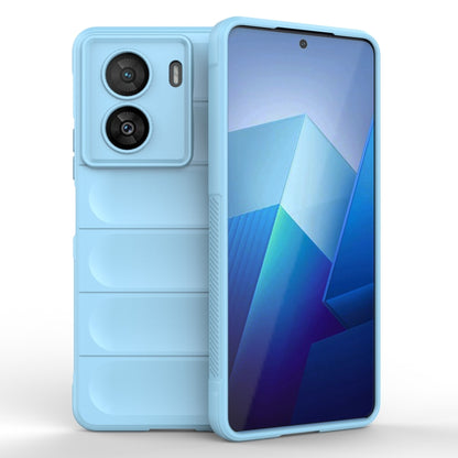For vivo iQOO Z7x Magic Shield TPU + Flannel Phone Case(Light Blue) - vivo Cases by buy2fix | Online Shopping UK | buy2fix