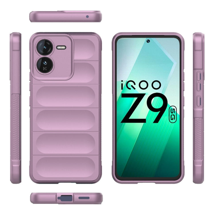 For vivo iQOO Z9 5G Magic Shield TPU + Flannel Phone Case(Purple) - vivo Cases by buy2fix | Online Shopping UK | buy2fix
